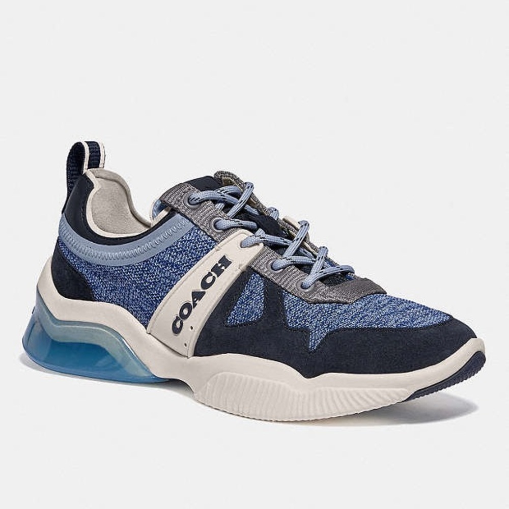 Coach Womens Citysole Runner G5055 Blue White Lace-Up Sneaker Shoes Size 7B